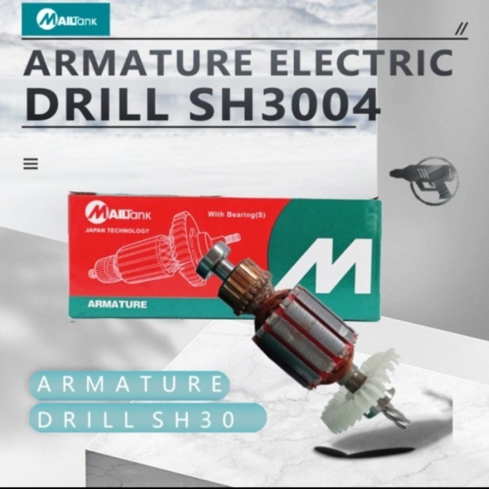 Ready stock] MAILTANK SH3004 armature mesin bor sh30 angker rotor bor mailtank sh30