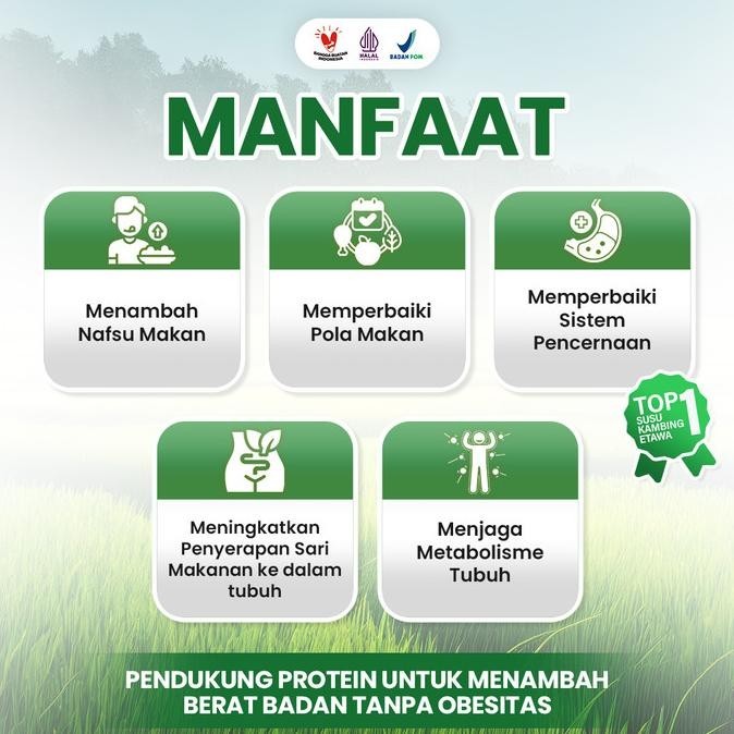 

Susu Bubuk kambing etawa Fat Milk Faster TP