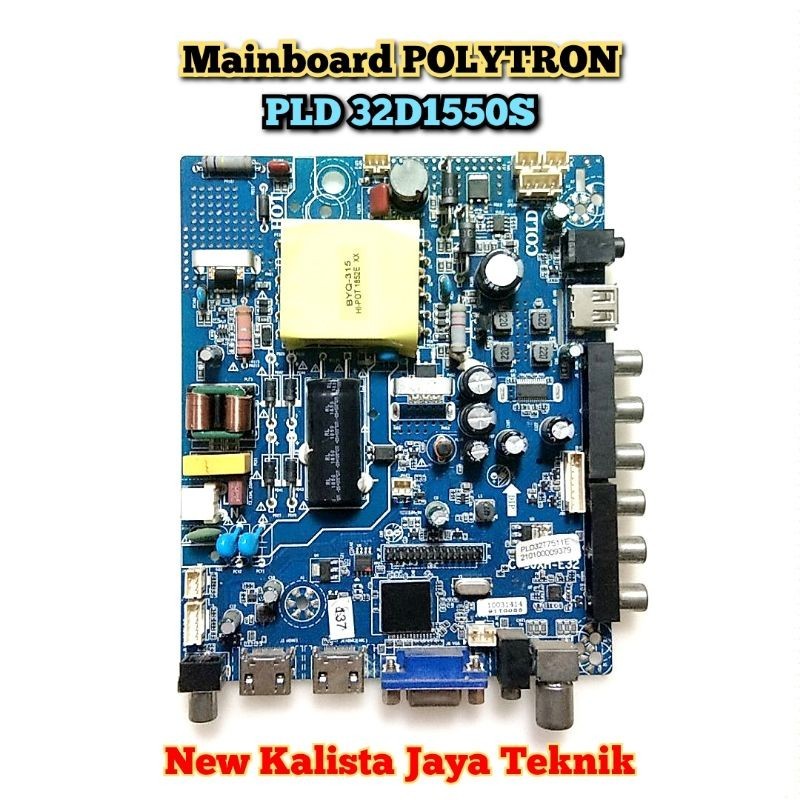 MAINBOARD TV POLYTRON PLD-32D1550D ORIGINAL CV56XH-E32 MB 32D1550S 32D1550D MOTHERBOARD TV PLD32D155
