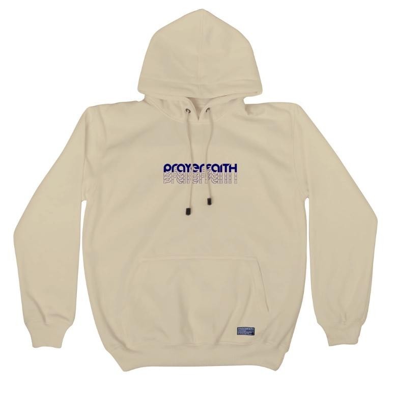 Hoodie Distro Pria Keren Prayerfaith Pria Shadow Cream Simple