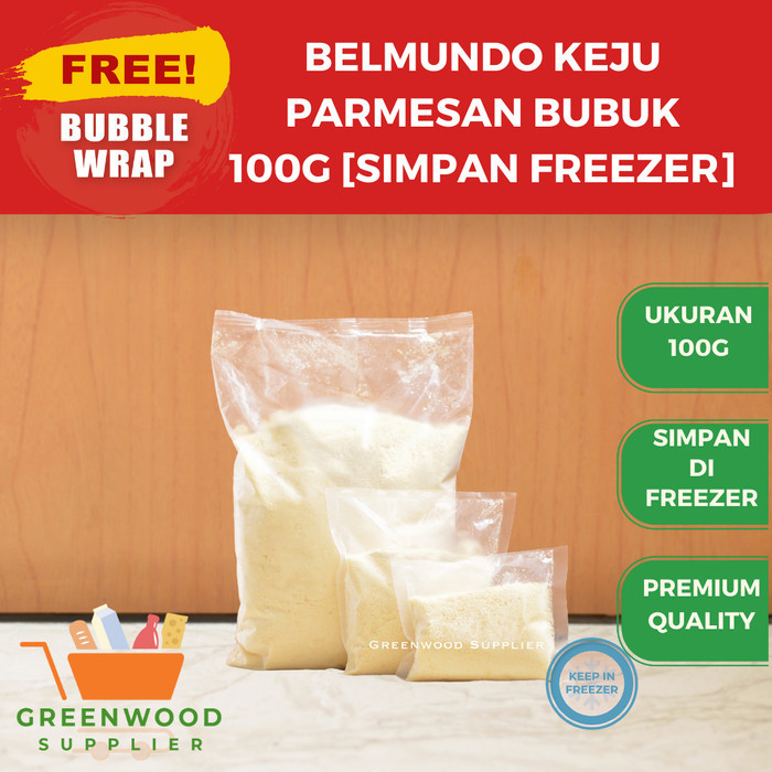 

Brom Belmundo Parmesan Bubuk / Grated Parmesan - 100G
