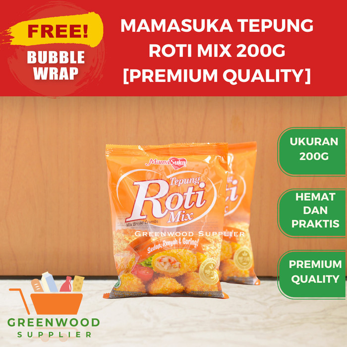 

Brom [Besar] Mamasuka Tepung Roti / Bread Crumbs [Mix - 200G]