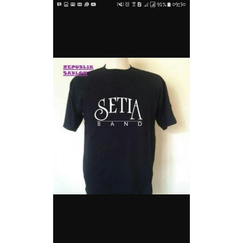Kaos T Shirt Pria Setia Band