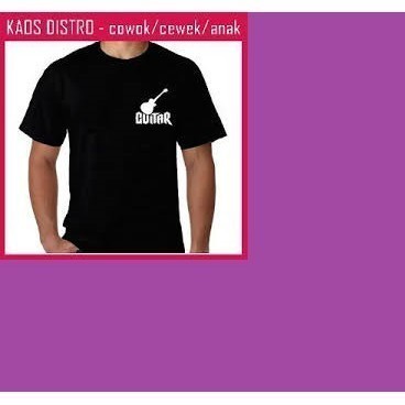 Kaos T Shirt Pria Guitar Gitaris Guitaris