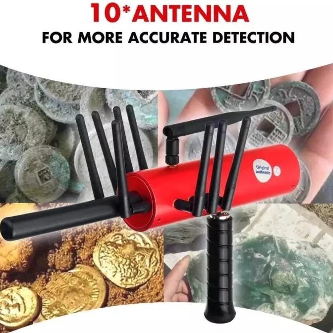 Metal Detector 10 Antenna High Sensitivity Silver Gold Detector Aks