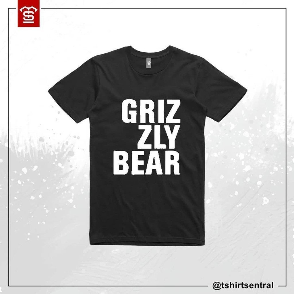 Kaos T Shirt Pria Grizly Bear Bear