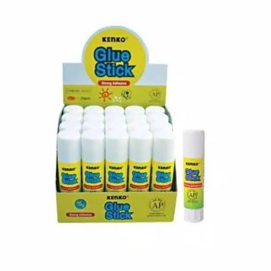 

Lem glue stick kenko 15 gram 1 box isi 20 pcs