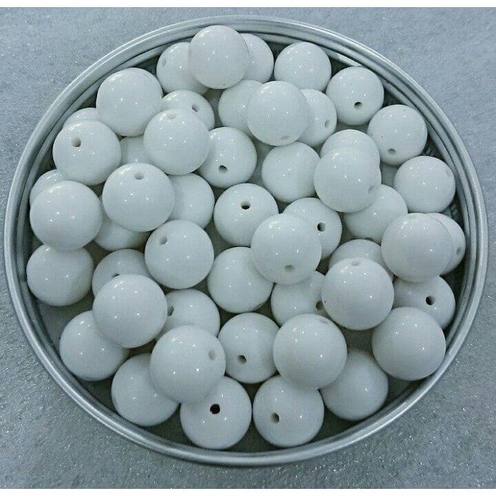 

((((()paling dicari] Mote Kapur White Dop 12mm /Manik Kapur