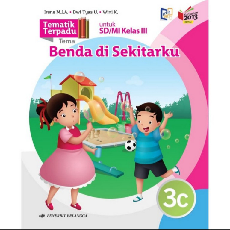 BUKU BEKAS TEMATIK TERPADU KELAS 3C SD ERLANGGA K13 REVISI