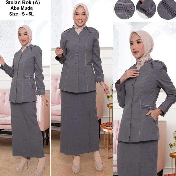 blazer baju kantor abu seragam dinas abu seragam guru pns