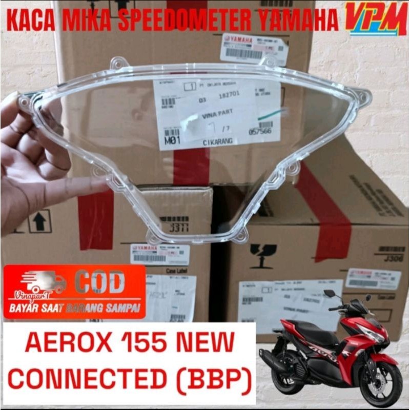 Mika Speedometer Aerox New Connected Kaca Speedometer All New Aerox 155 Connected Tahun 2021 - 2024