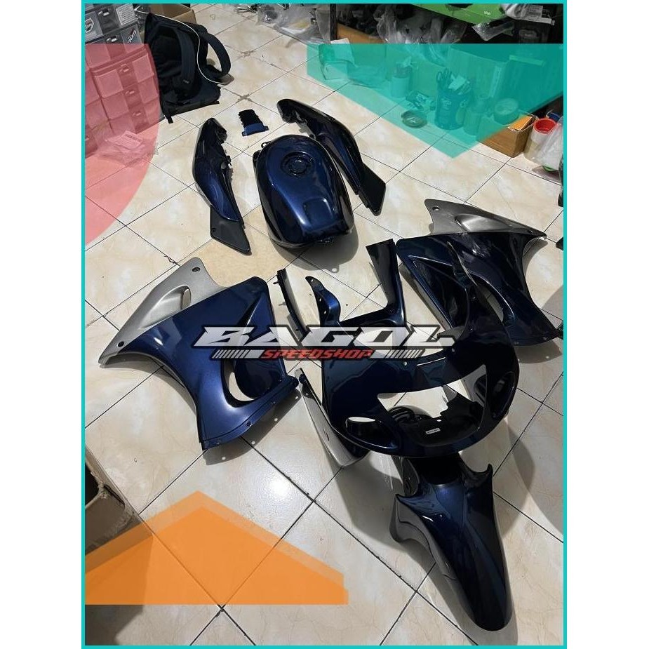 Body Full Set Biru Navy Ninja Rr Old Zx Original Kawasaki 13m4yZ4 onde