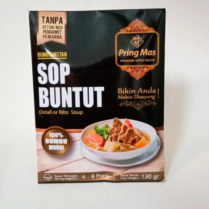 

PRING MAS BUMBU INSTAN SOP BUNTUT 120 GR TB