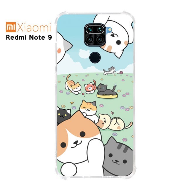 Casing Custom Case Xiaomi Redmi Note 9 Softcase Motif Kucing 32