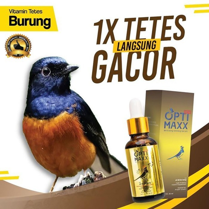 Optimaxx Serum Vitamin Pakan Burung Penggacor Original Terlaris