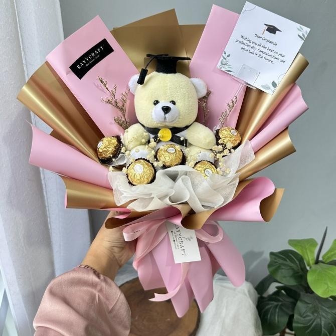 BUKET COKLAT FERERO BUCKET FERRERO KADO WISUDA ULTAH GM