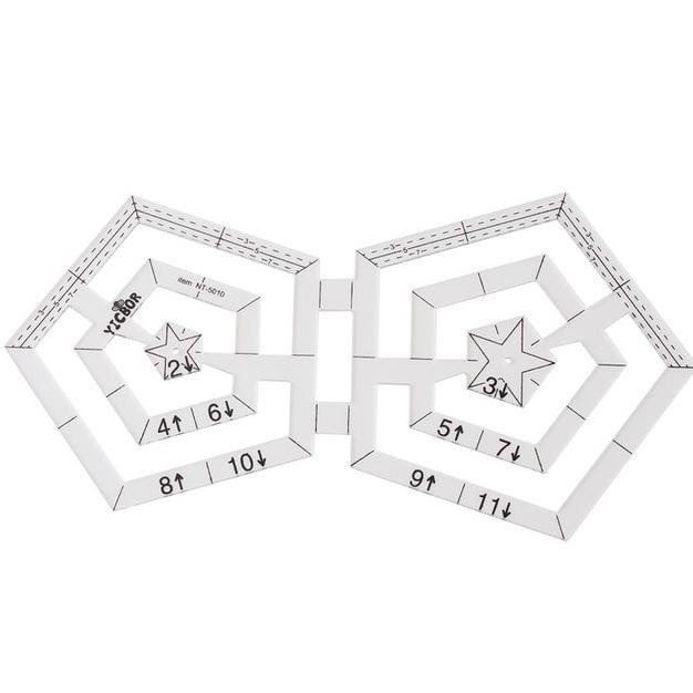 

Quilting Ruler / Penggaris Patchwork -Model Persegi 5/Pentagon-Nt-5010