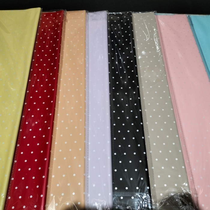  Kertas Tissue Buket Motif Polkadot / Cellophane Polkadot