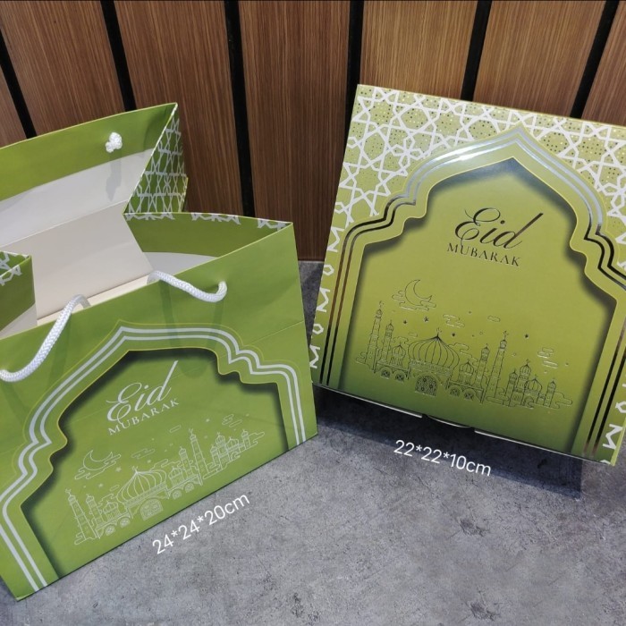 Box/Dus Idul Fitri Ukr 22X22X10 + Rbag + Hangtag