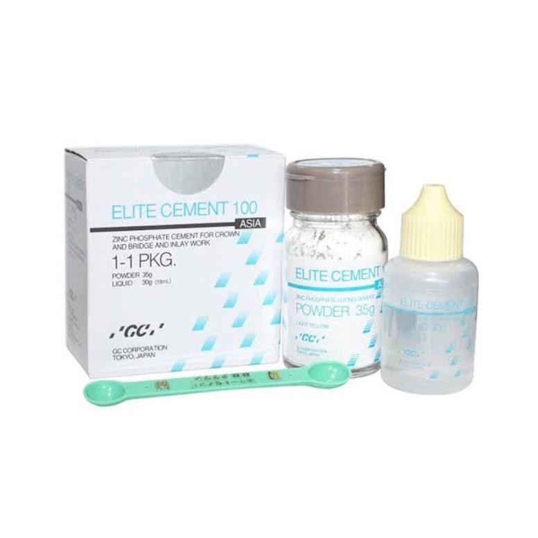 GH Alice dental GC elite cement mini pack zinc phospate semen zinc fosfat phospat lem crown gigi pal