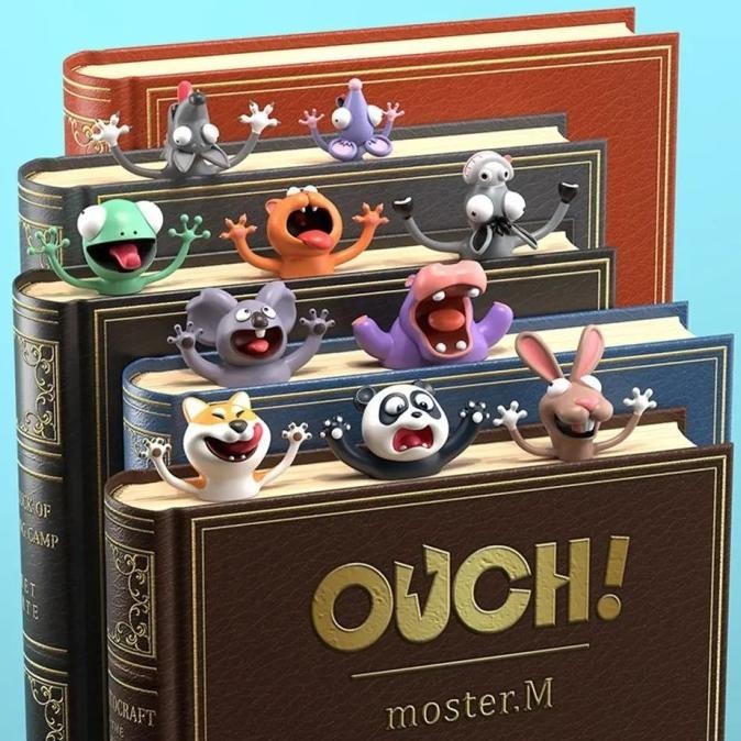 

Pembatas Buku 3D Funny Animals Bookmark Cute Lucu Kualitas Premium