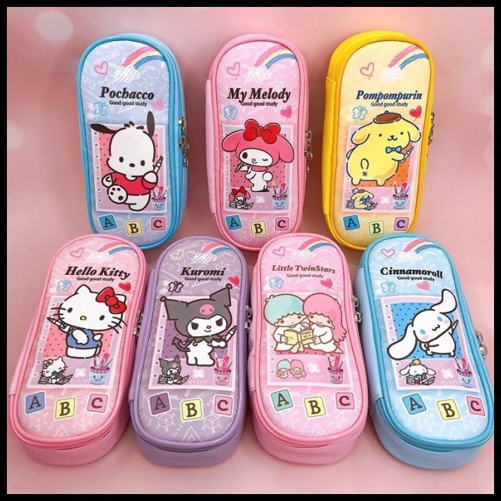 

TERMURAH KOTAK PENSIL SANRIO ATK09 TEMPAT PEN ALAT TULIS SEKOLAH KITTY MELODY !!!!