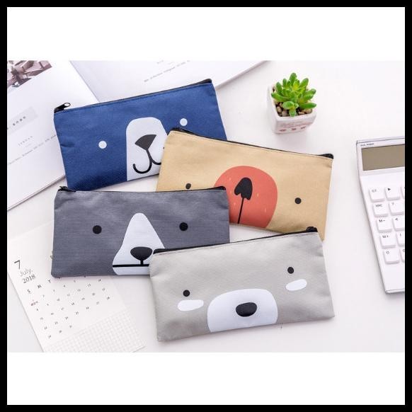

TERMURAH DOMPET PENSIL KAIN KANVAS MOTIF DOGGY !!!!!