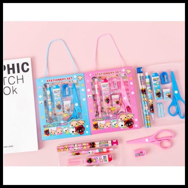 

BEST DEAL PAKET ALAT TULIS SET / STATIONERY SET MEMO / SOUVENIR ULANG TAHUN ANAK !