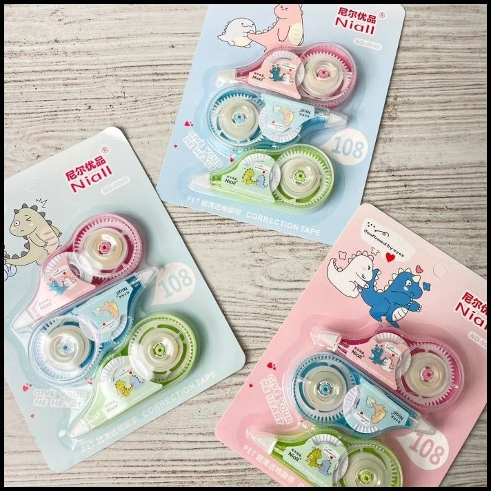 

HOT DEAL CORRECTION TAPE 3IN1 DINO LUCU CUTE 1 SET DAPAT 3 PCS HARGA TERMURAH !!!!