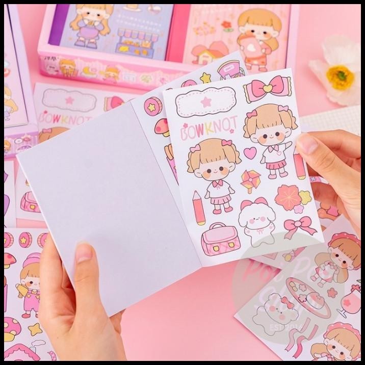 

TERMURAH BUKU STIKER MOMO LUCU BUKU DIY GUNTING STICKER KOREA KERAJINAN LUCU !!!