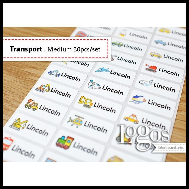 

HOT DEAL TRANSPORTASI TRAFFIC MEDIUM STICKER LABEL NAMA WATERPROOF STIKER ANAK