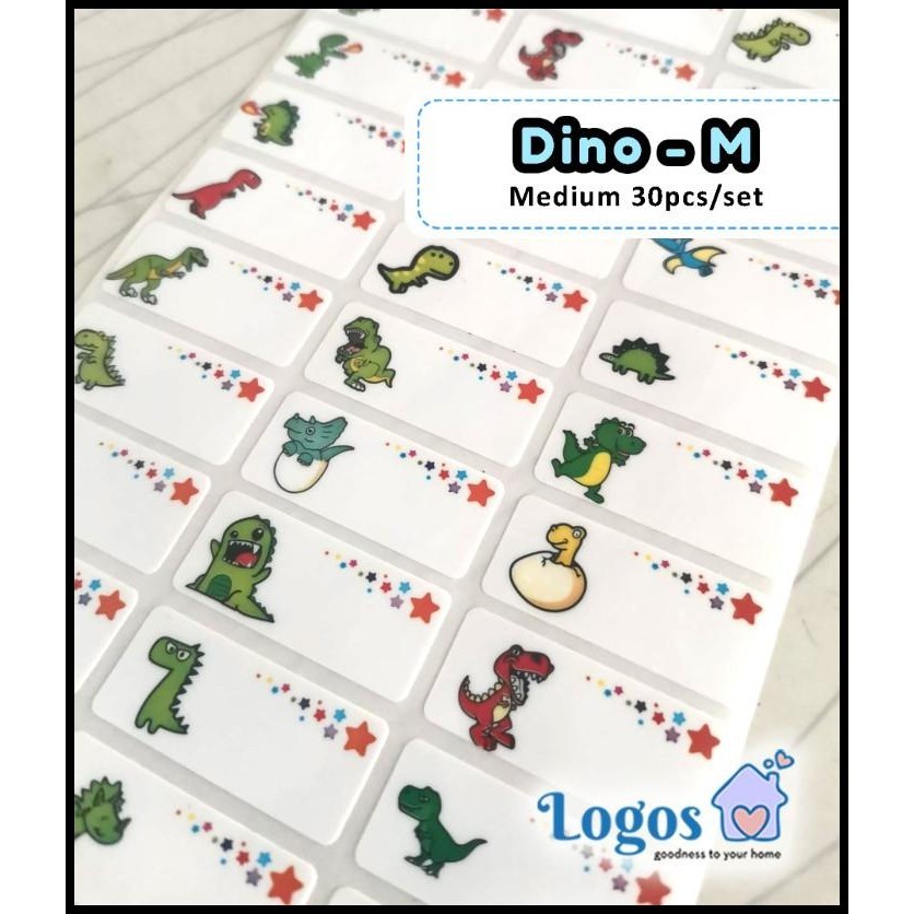 

TERMURAH DINOSAURUS MEDIUM. SPECIAL EDITION. STICKER LABEL NAMA ANAK WATERPROOF !!!!!!