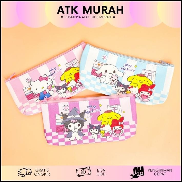 

BEST DEAL BAHAN KANVAS TEMPAT PENSIL SANRIO KP-1247 PENCIL CASE KOTAK PENSIL ALAT TULIS KANTOR COD KADO UNIK !!!!