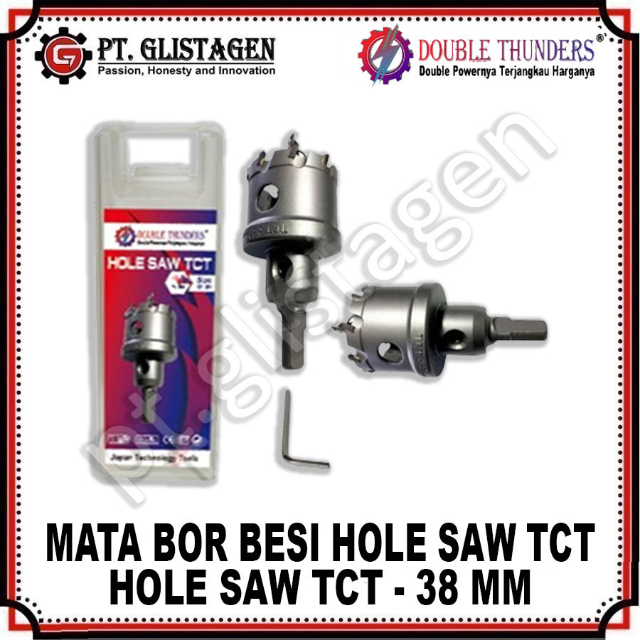 Mata Bor Besi HoleSaw TCT 38 MM Mata Bor Pelubang Hole Saw HoleSaw Besi TCT