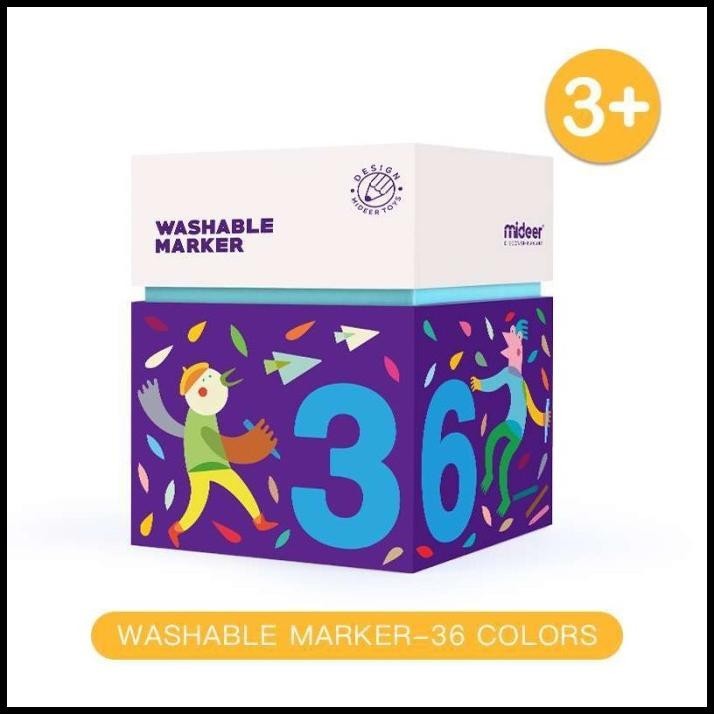 

TERMURAH MIDEER WASHABLE MARKER - 36 !