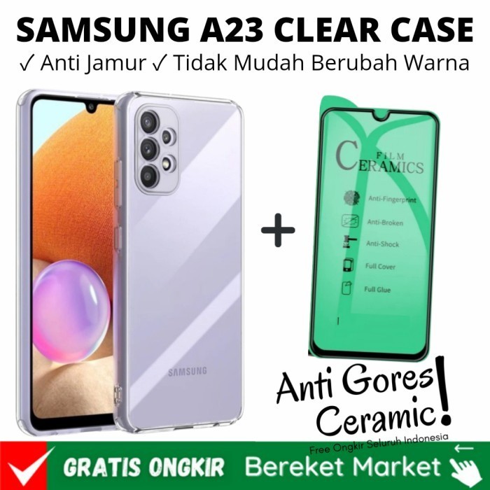 CASE SAMSUNG A23 5G PREMIUM TRANSPARAN CASE A23 5G BENING ANTI JAMURAN