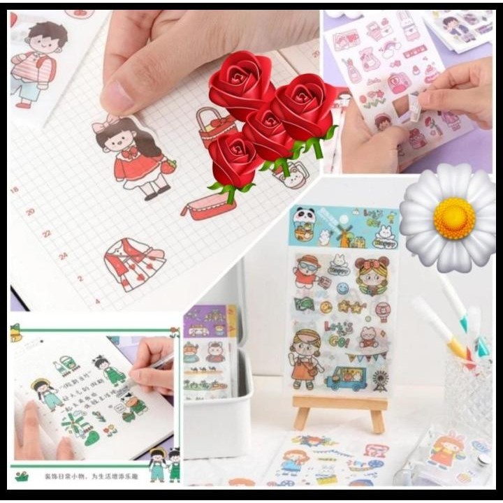 

GRATIS ONGKIR STICKER LUCU TAHAN AIR 1 PACK 4 LEMBAR UNTUK SCRAPBOOK JURNAL DIARY