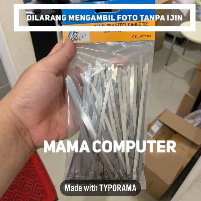 

Stainless Steel Kabel Ties Cable Tie Tis Ss150 150 X 4,6 Mm Merk Fort