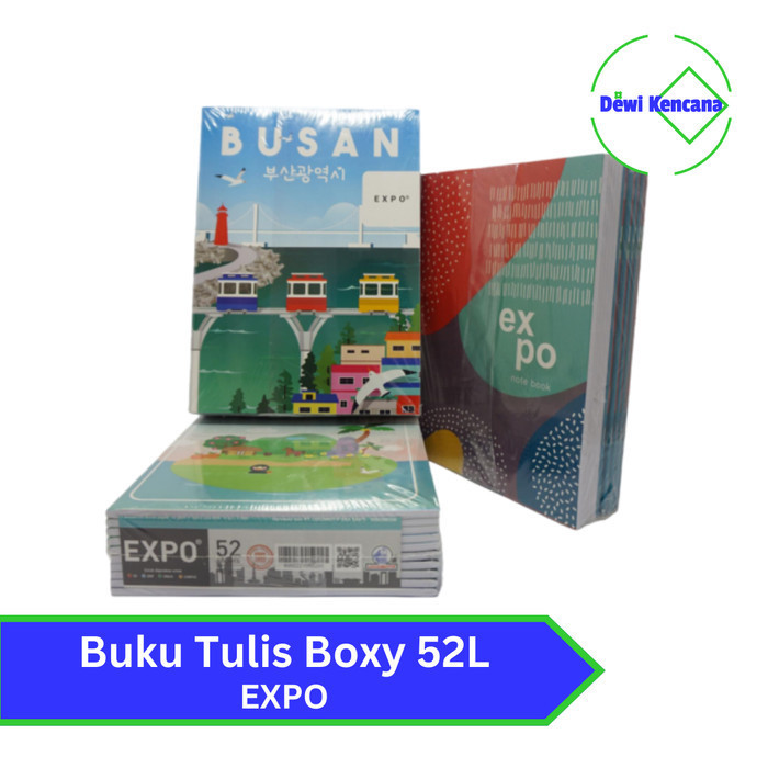 

Buku Tulis Expo 52 Lembar / Boxy / Campus 1 Pak Isi 10 Buku