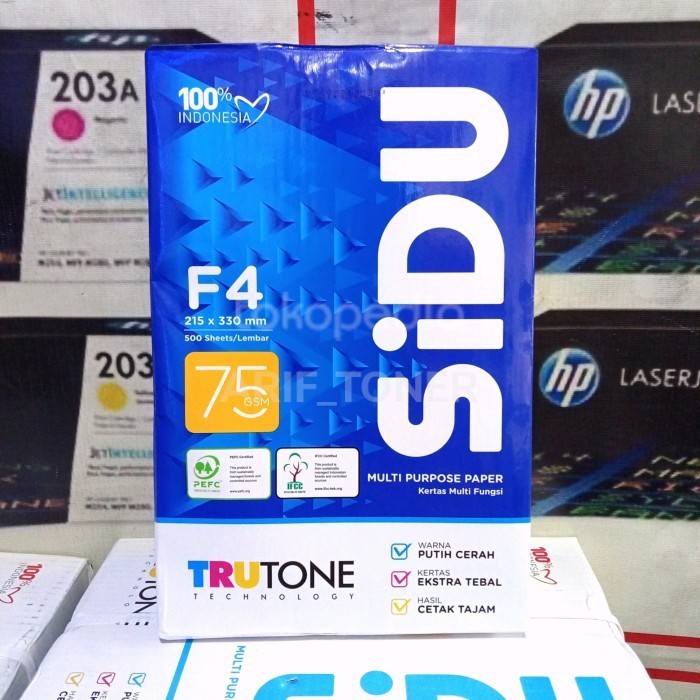 

Kertas Print Hvs Sidu F4 75 Gram Gsm