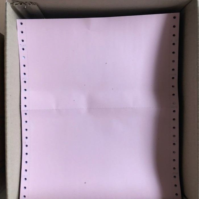 

Kertas Continuous Form Sj 95 X 11/9.5 X 11.2 2 Ply Khusus Gojek Ya