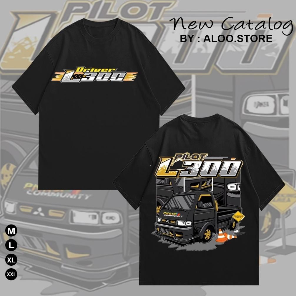 Kaos Driver L300 T-Shirt Pilot L300 Pakaian Aloostore Baju Anak Dewasa Pria Wanita