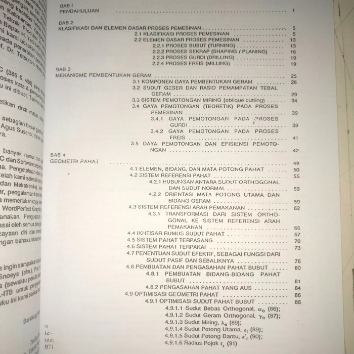 

Buku Teori & Teknologi Proses Permesinan Taufiq Rochim