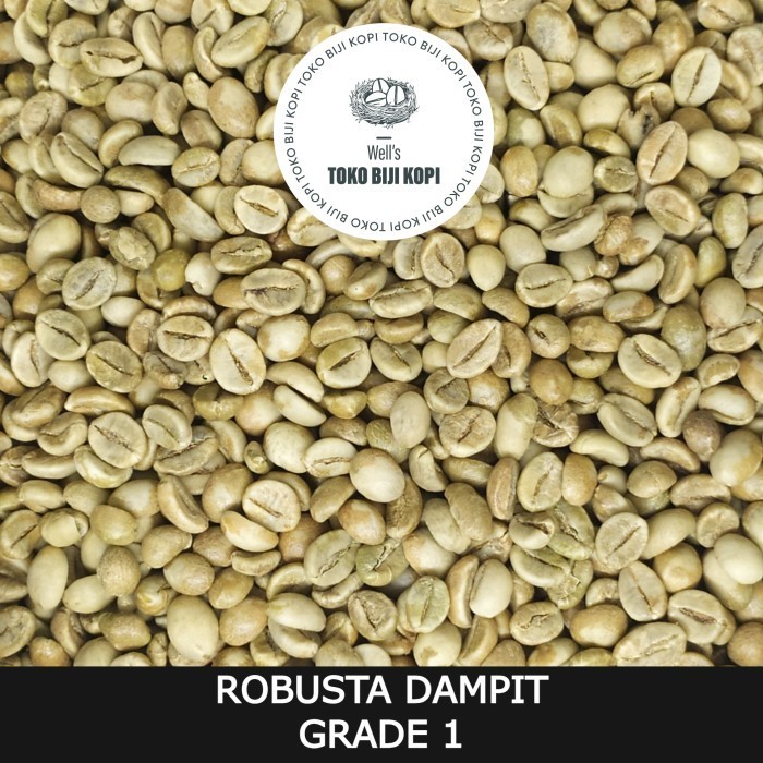 Green Bean / Kopi Mentah Robusta Dampit Grade 1 - 1 Kg