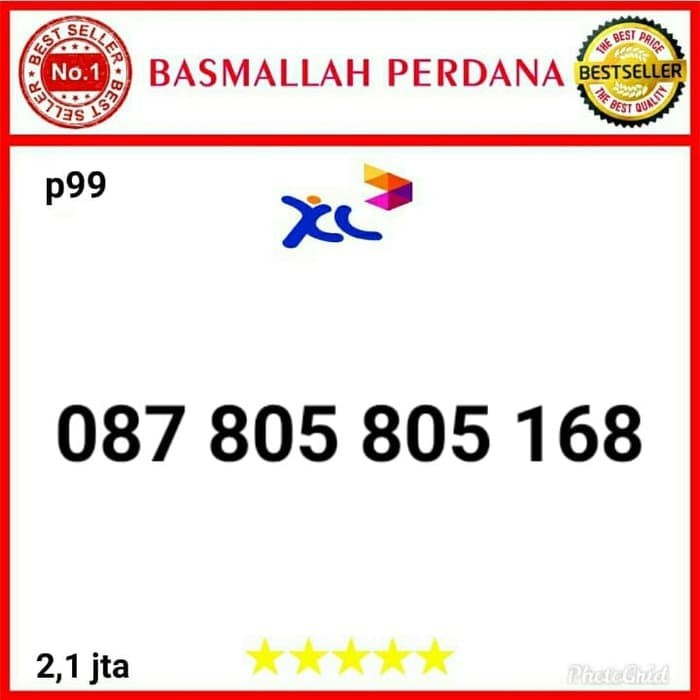 Nomor Cantik XL seri double Bos 805 ilufa 168 087 805 805 168 p99