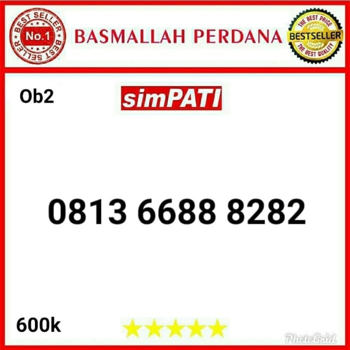 Nomor Cantik Simpati Seri Aabb 6688 Abab 8282 0813 6688 8282 Ob2 0g2