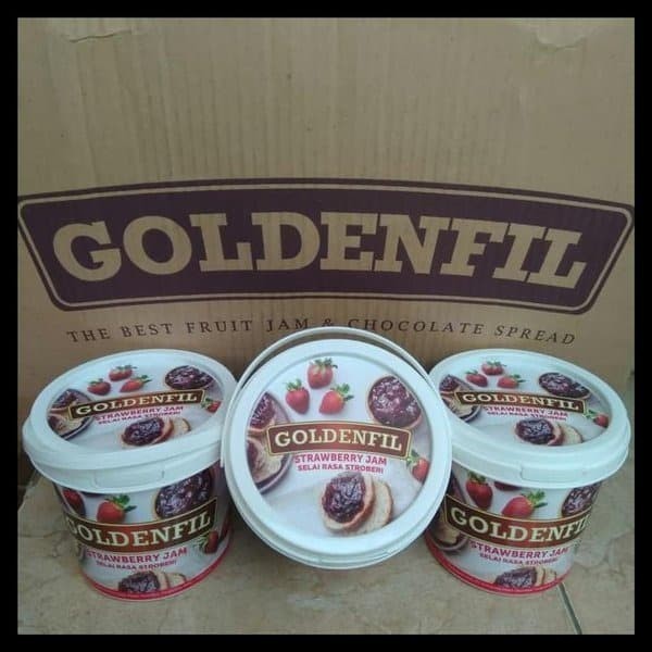 

Kartonan / Selai Original Goldenfil Rasa Strawberry 1Kg / 12 Pcs
