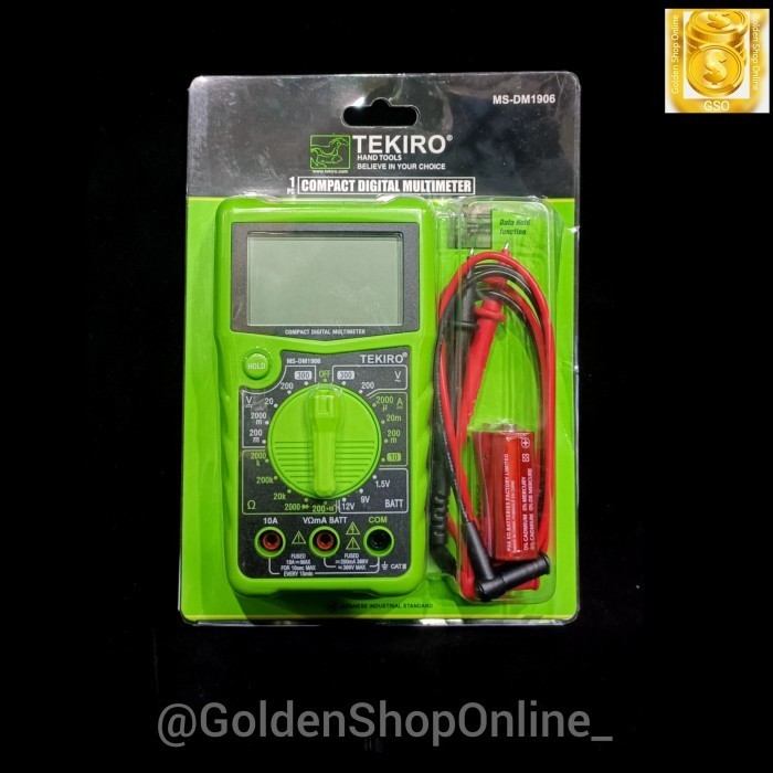 TEKIRO Compact Digital Multimeter - Avometer Tekiro (MS-DM1906)