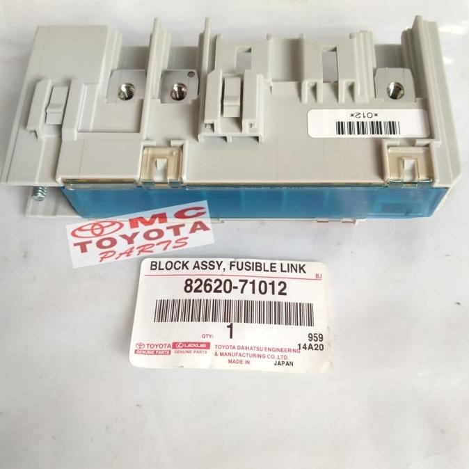Block Fusible Link Kotak Sekring Fuse Box Innova Fortuner 82620-71012
