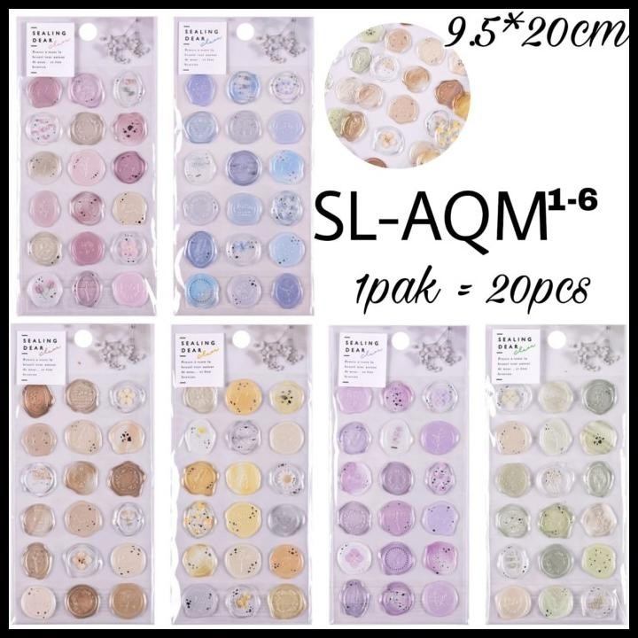 

TERBARU STICKER SEALING DEAR AMPLOP SEAL COLORFUL KOREA STIKER 3D TIMBUL !!!!!